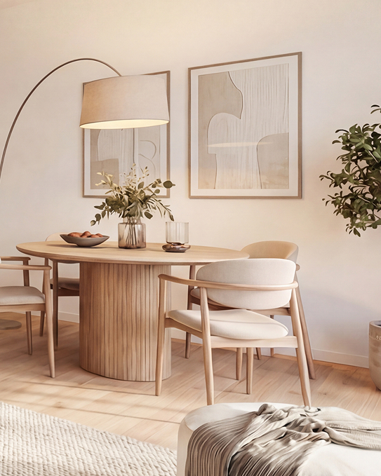 Detail einer gemütlichen Sitzecke in einer 2-Zimmer-Wohnung in THE AMBIENCE